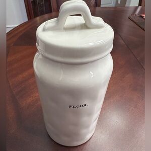 Rae Dunn Artisan FLOUR Canister Jar Farmhouse